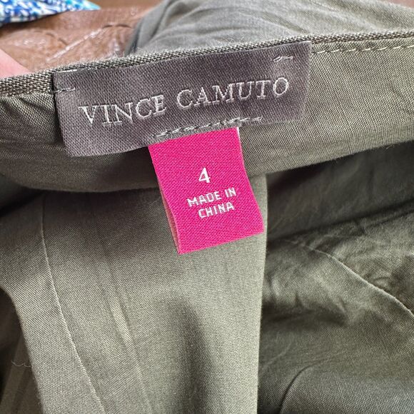 Vince Camuto Olive Green Sleeveless Jumpsuit - Women 4 - Picture 4 of 5